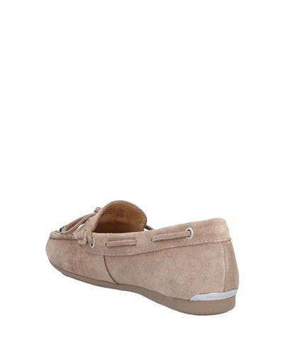 Shop Michael Michael Kors Loafers In Sand