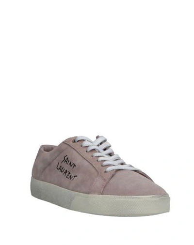 Shop Saint Laurent Sneakers In Pastel Pink
