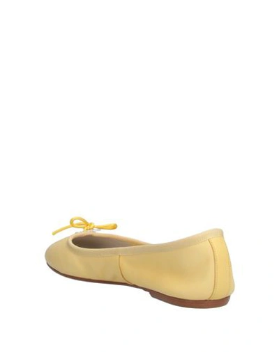 Shop Anna Baiguera Ballet Flats In Light Yellow