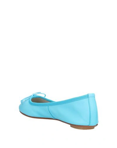 Shop Anna Baiguera Ballet Flats In Turquoise