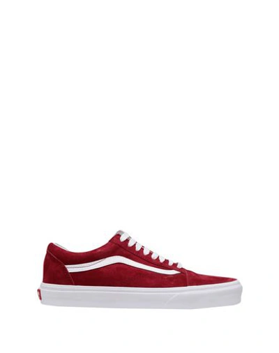 Shop Vans Sneakers In Maroon