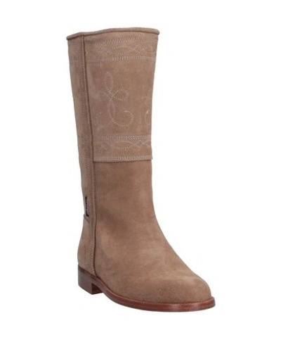 Shop Ottod'ame Boots In Beige