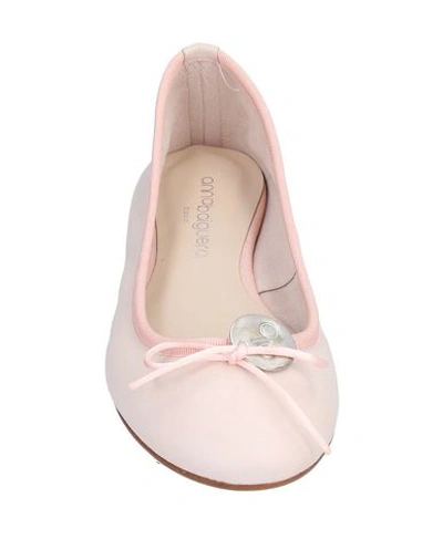 Shop Anna Baiguera Ballet Flats In Light Pink