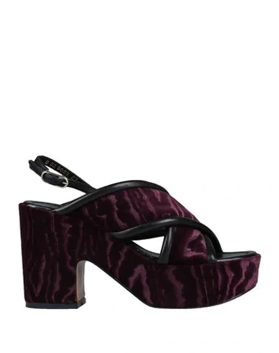 Shop Robert Clergerie Sandals In Purple
