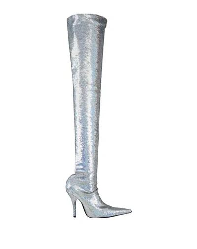 Shop Balenciaga Boots In Silver