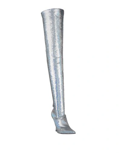Shop Balenciaga Boots In Silver