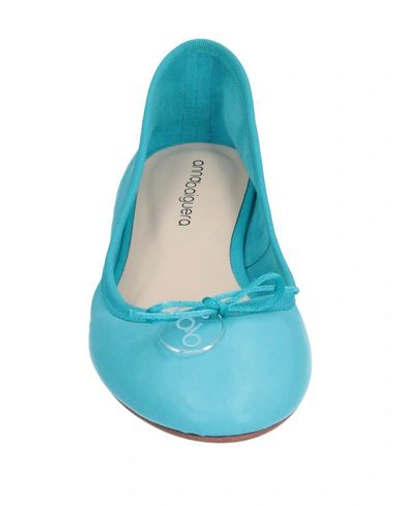 Shop Anna Baiguera Ballet Flats In Blue