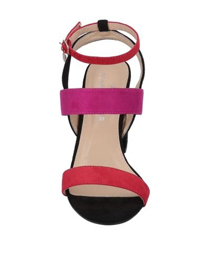 Shop Romeo Gigli Sandals In Red