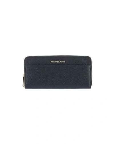 Shop Michael Michael Kors Wallet In Dark Blue