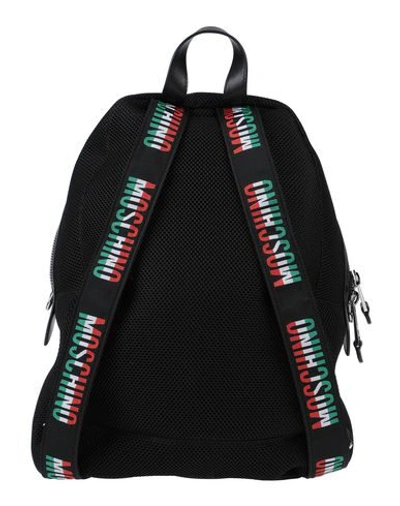 Shop Moschino Backpack & Fanny Pack In Black