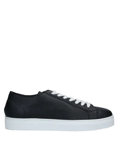 Shop Doucal's Man Sneakers Black Size 7 Soft Leather