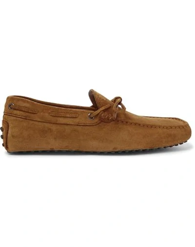 Shop Tod's Loafers In Camel