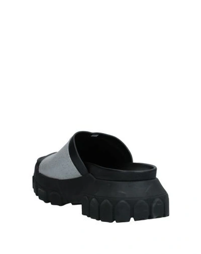 Shop Rick Owens Sandals In Grey