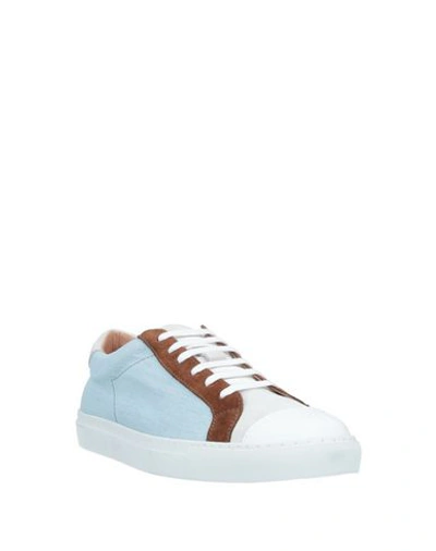 Shop Eleventy Sneakers In Sky Blue