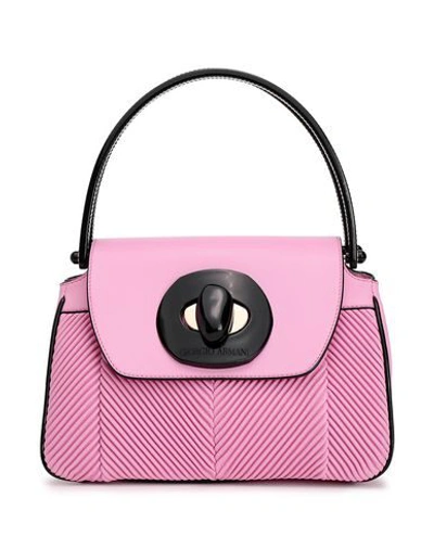 Shop Giorgio Armani Handbag In Pink