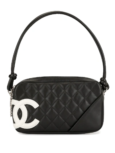 Pre-owned Chanel Cambon Line Diamond Quilted Shoulder Bag In 黑色