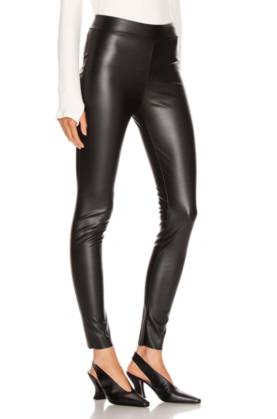 Shop Wolford Estella Faux Leather Back Seam Legging In Black