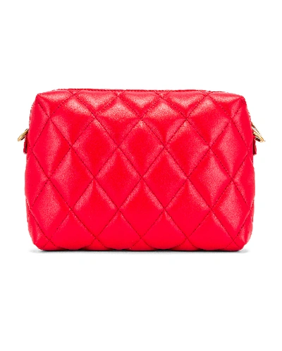 Shop Balenciaga B Quilted Leather Camera Bag In Bright Red