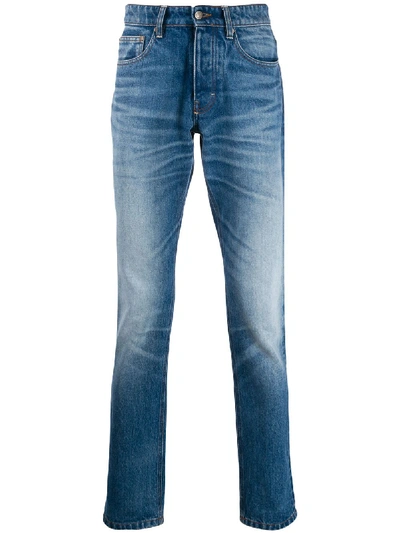 Shop Ami Alexandre Mattiussi Ami Fit Jeans In Blue