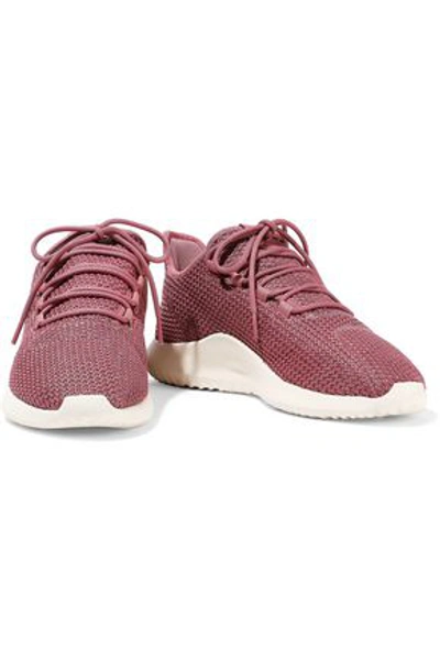 Shop Adidas Originals Tubular Shadow Knitted Sneakers In Fuchsia