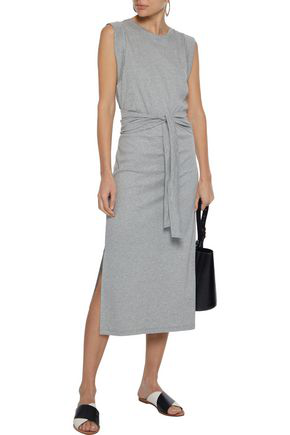 grey jersey midi dress