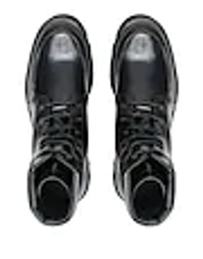 Shop Emporio Armani Ankle Boots In Black