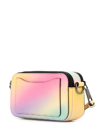 Marc Jacobs Shocking Pink Multicolor Rainbow Snapshot Leather Crossbody Bag, Best Price and Reviews