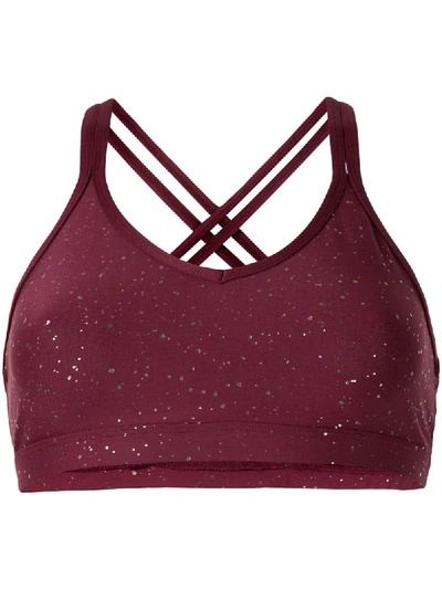 Shop Beyond Yoga Alloy Sports Bra In Red