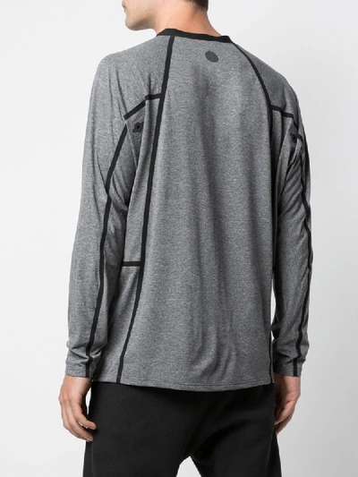 Shop Alk Phenix Orbit Panelled T-shirt In Grey