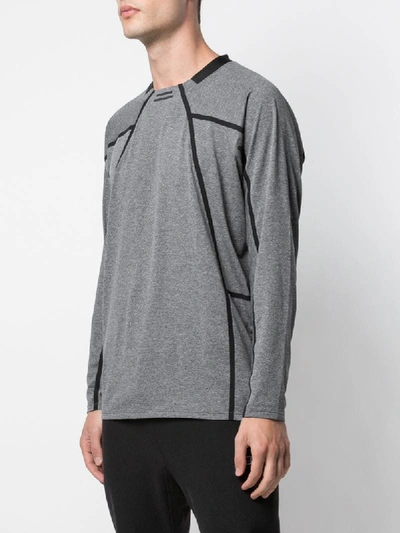 Shop Alk Phenix Orbit Panelled T-shirt In Grey