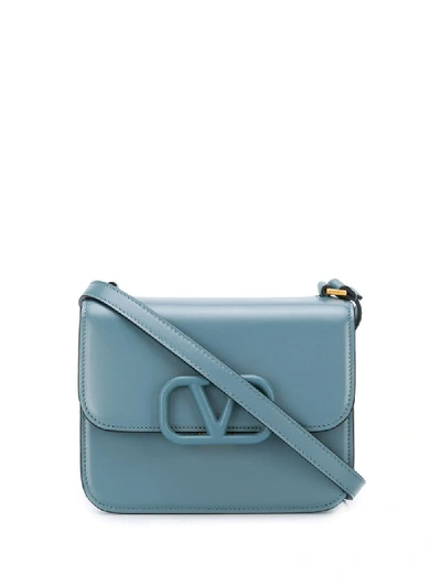 Shop Valentino Small Vsling Shoulder Bag In Blue