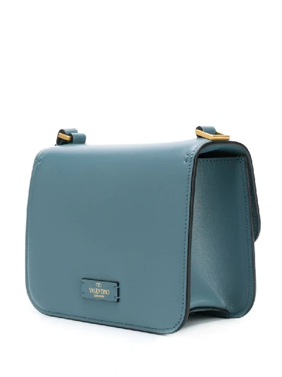 Shop Valentino Small Vsling Shoulder Bag In Blue
