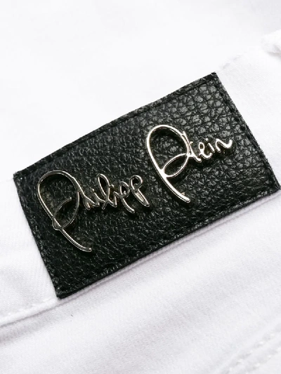 Shop Philipp Plein New Jegging Statement Jeans In White