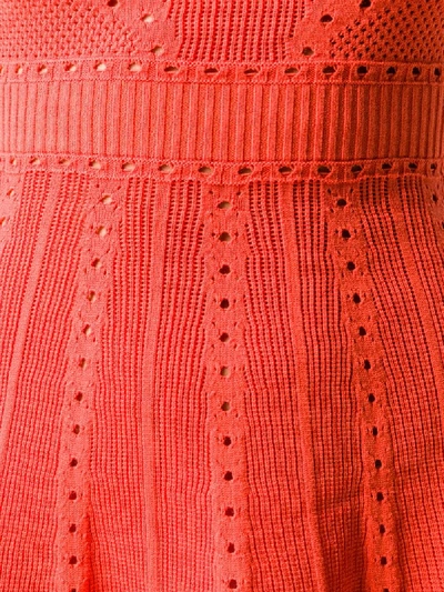 Shop Dsquared2 Crochet Detailing Short Dress In Orange