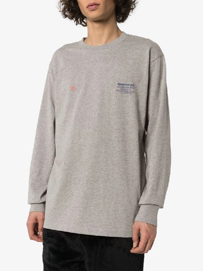 Shop Reception Melkerij Peerdsbos Long Sleeve-t-shirt In Grey