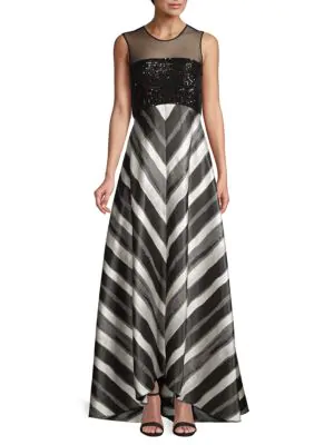 carmen marc valvo black gown