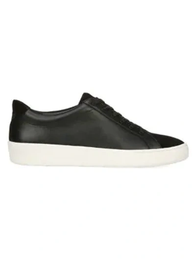 Shop Vince Janna Leather & Suede Sneakers In Black