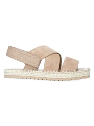 Shop Vince Women's Tenison 2 Leather Platform Slingback Sandals In Oatmeal