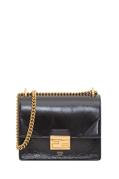 Shop Fendi Kan U Small Bag In Nero