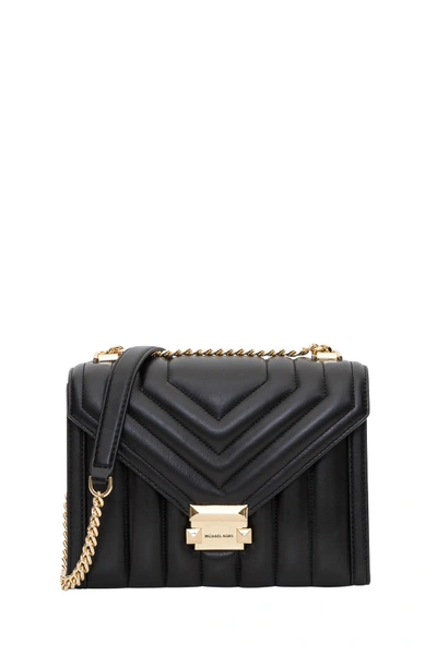 Shop Michael Michael Kors Whitney Large Bag In Quilted Leather In Nero