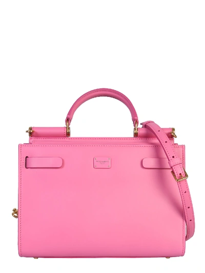 Shop Dolce & Gabbana Small Sicily 62 Bag In Pink