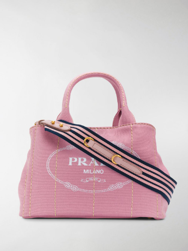 prada printed tote