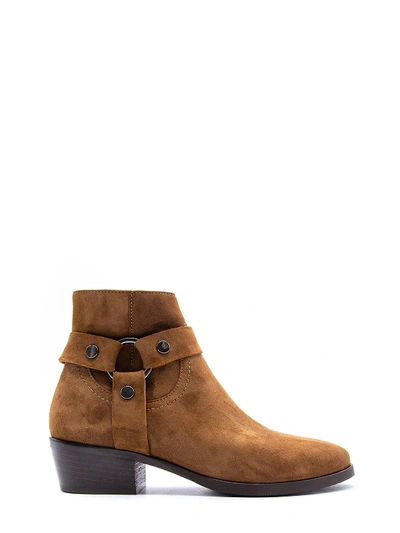 Shop Albano Brown Suede Ankle Boots