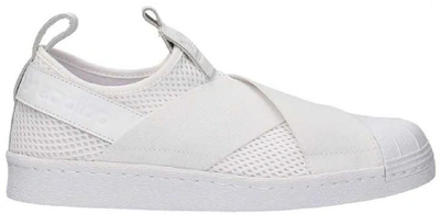 Pre-owned Adidas Originals Adidas Superstar Slip On Footwear White (women's) In Footwear White/footwear White/core Black