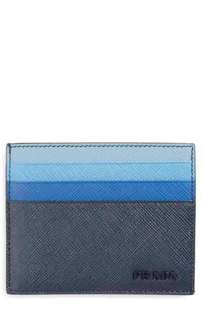 Shop Prada Multicolor Saffiano Leather Card Case In F0216 Baltico