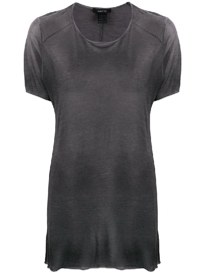 Shop Avant Toi Oversized Short-sleeve T-shirt In Grey