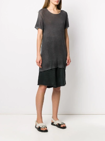 Shop Avant Toi Oversized Short-sleeve T-shirt In Grey