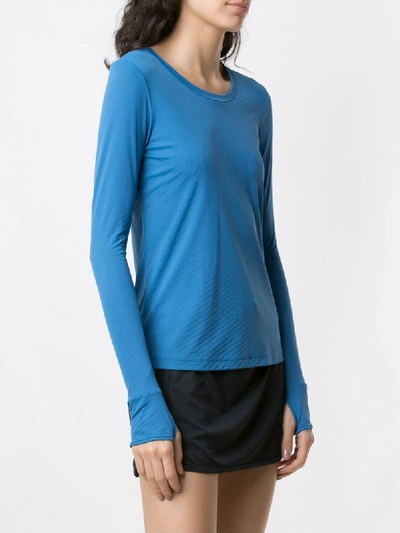 Shop Track & Field Outlast Long Sleeves Blouse In Blue