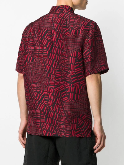 Shop Alexander Wang Typography-print Oversized Shirt In Red
