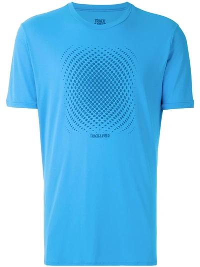 Shop Track & Field Óptica Thermodry Printed T-shirt In Blue